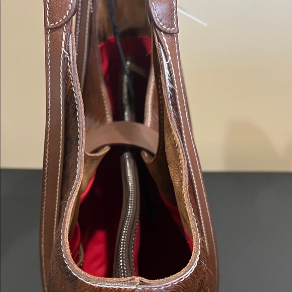 Cavalcanti Collection | Italian Hair On Cowhide Leather Hobo Bag - Picture 10 of 17